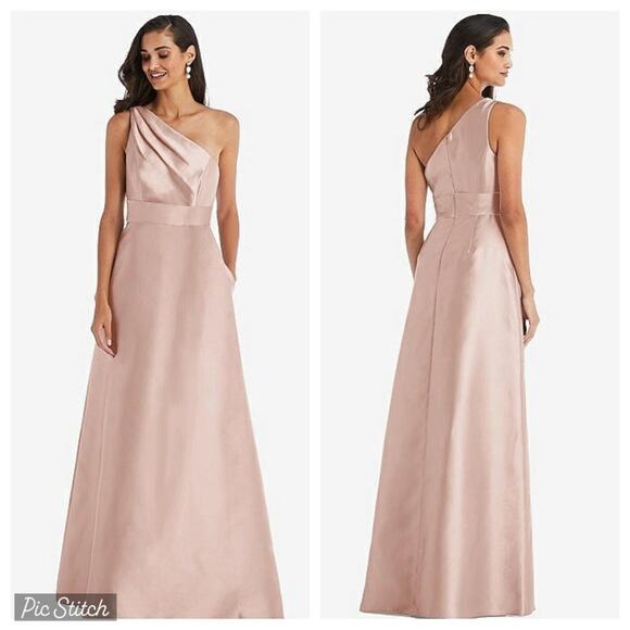 Beautiful New Alfred Sung Satin Twill Mother of the Bride/Bridesmaid Gown! - Picture 1 of 8